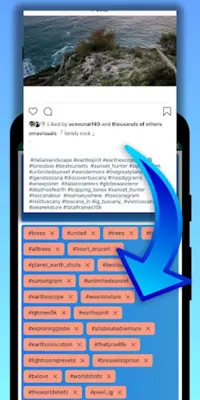 Hashtags Extractor android App screenshot 3